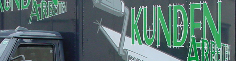 Kastenwagenbeschriftung KundenArbeiten