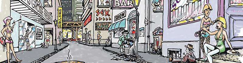 Zeichnung Milieux-Gasse